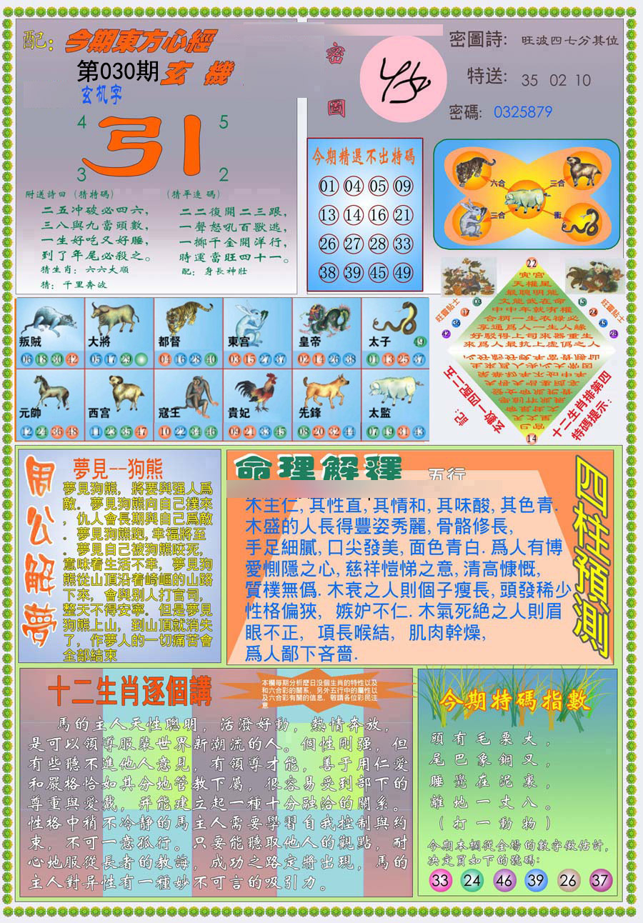 2025030期(新版)东方心经B