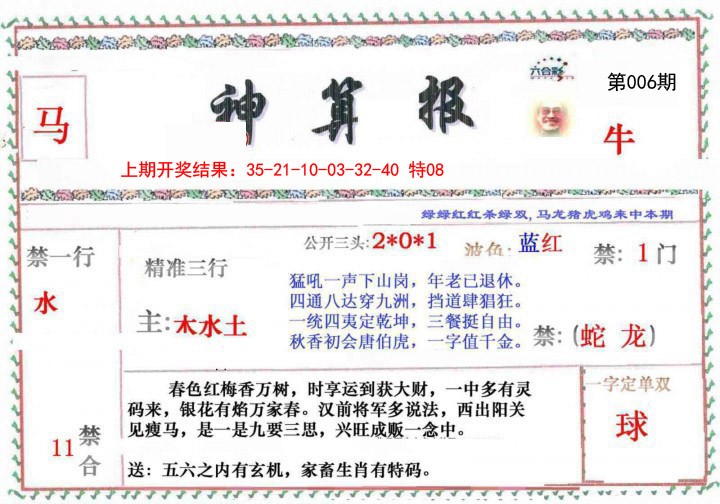 2025006期神算報