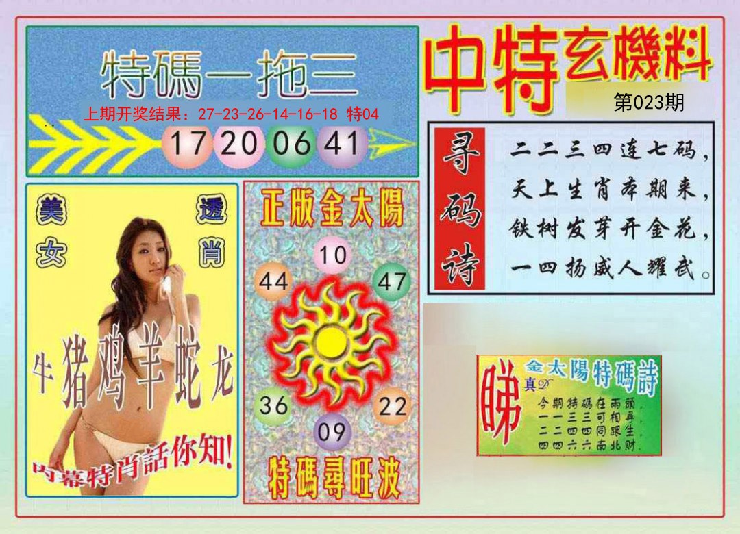 2025023期中特玄机料