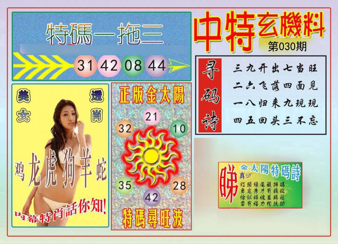 2025030期中特玄机料