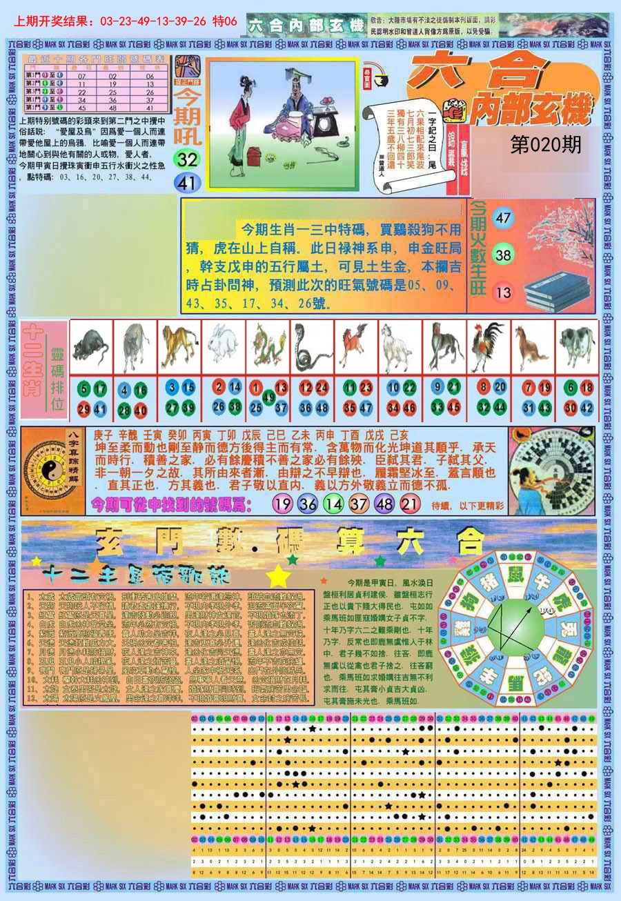 2025020期(新版)内部玄机A