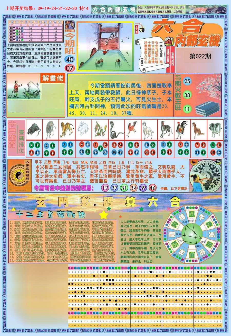 2025022期(新版)内部玄机A