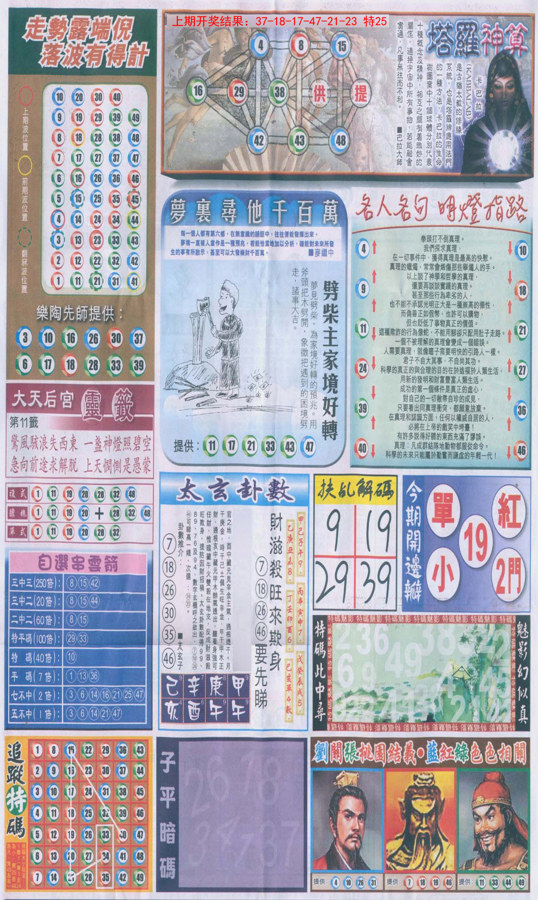 2025011期新报跑狗-2(背面)