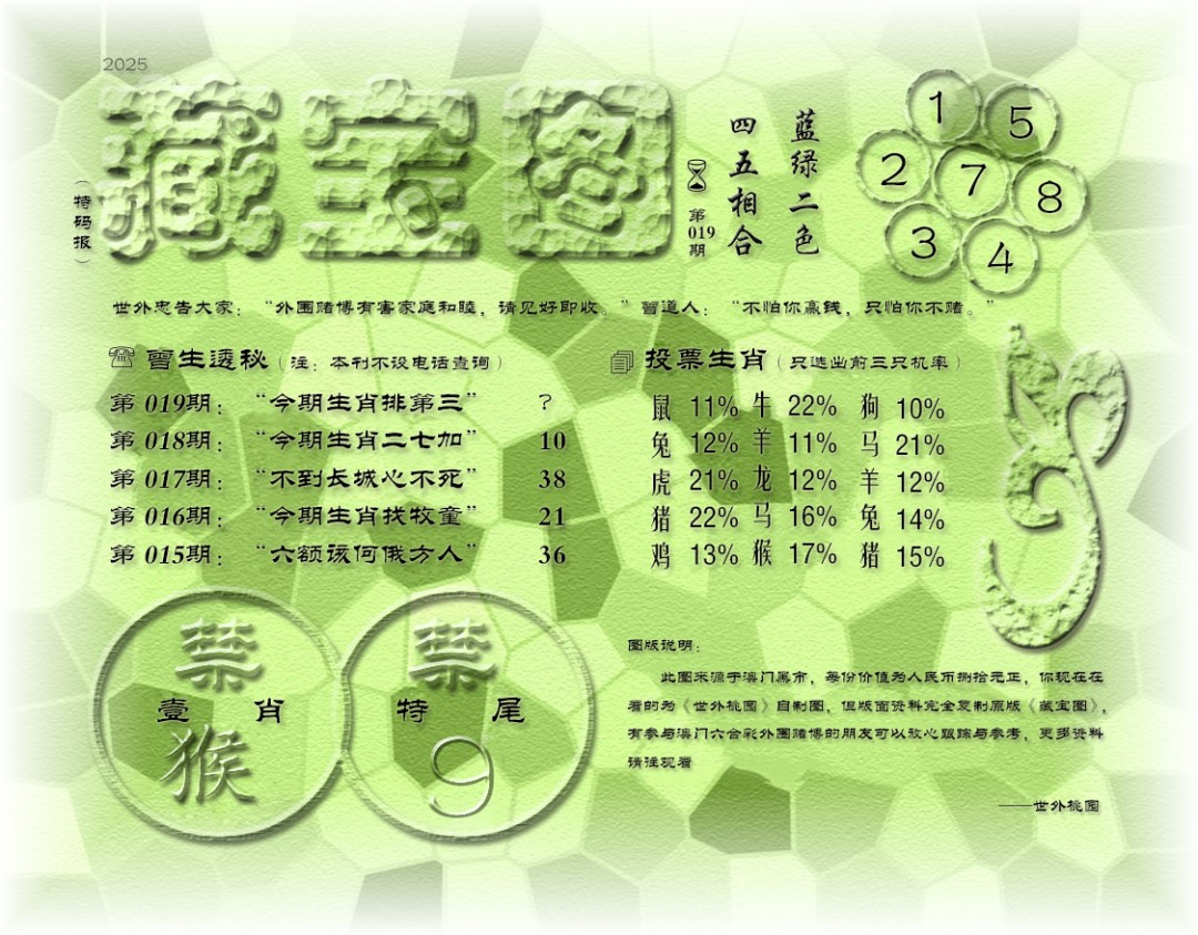 2025019期老《藏宝图》