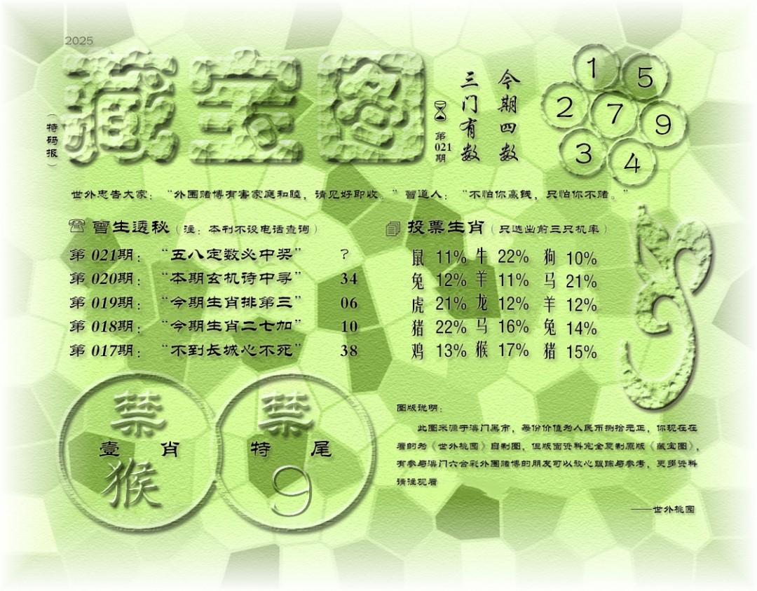 2025021期老《藏宝图》