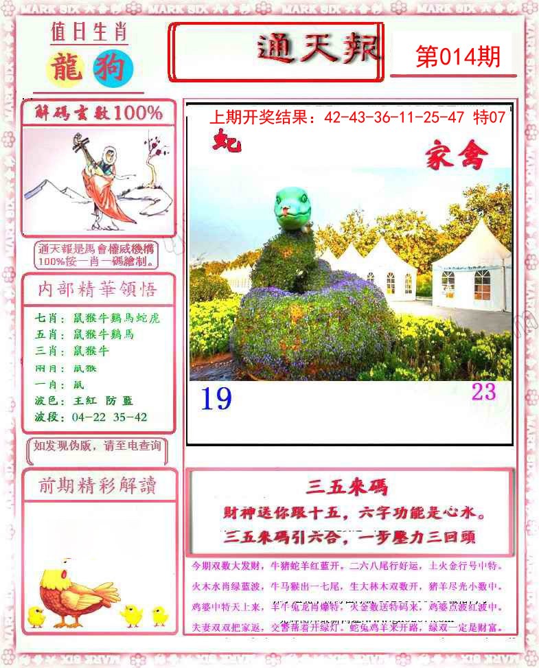 2025014期小喜通天报