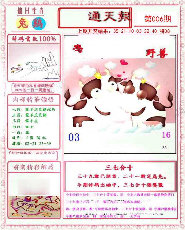 2025006期小喜通天报