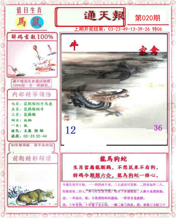 2025020期小喜通天报