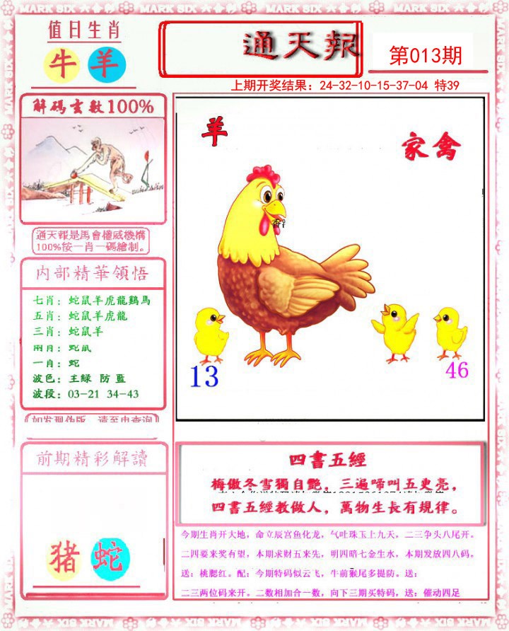 2025013期小喜通天报