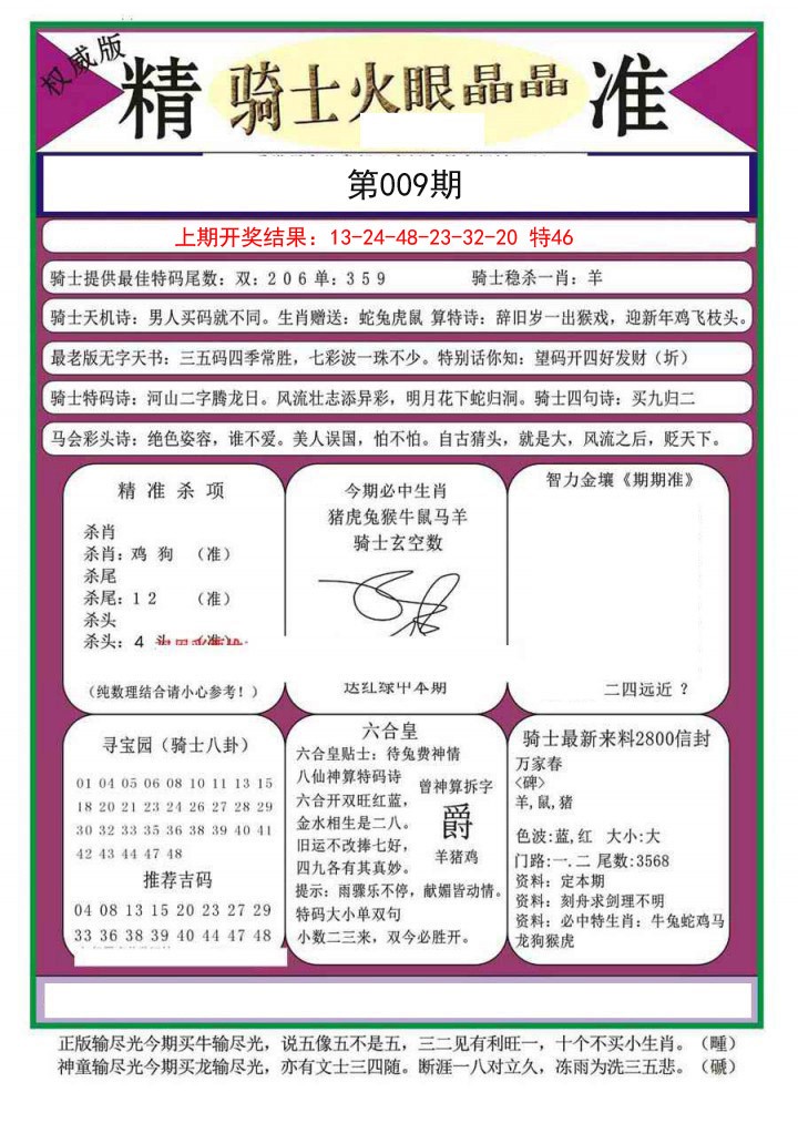 2025009期骑士火眼晶晶（正）