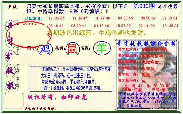 2025030期挽救报