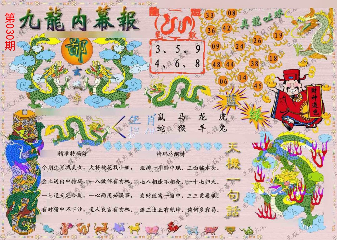 2025030期正版九龙内幕报