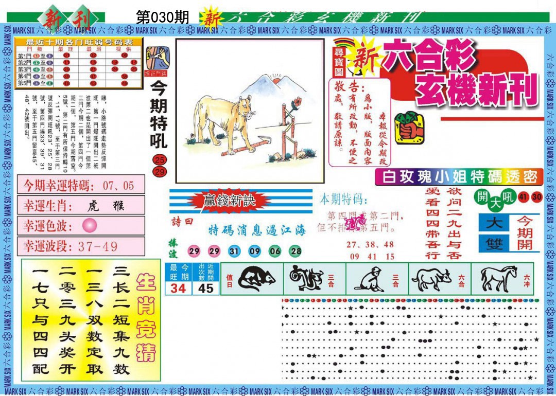 2025030期新六合彩特码新刊A