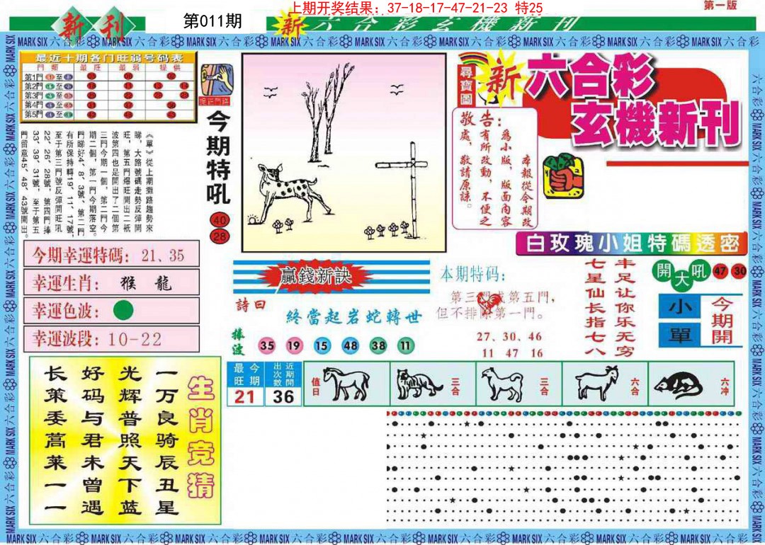 2025011期新六合彩特码新刊A