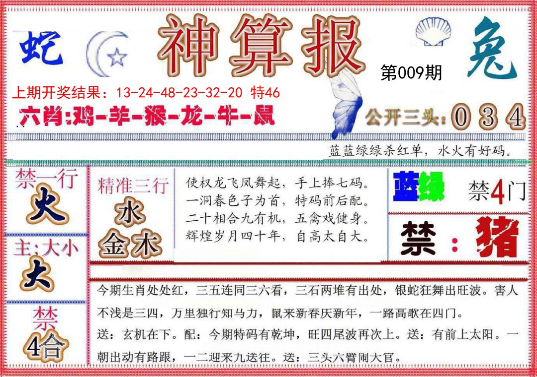 2025009期神算报(新版)