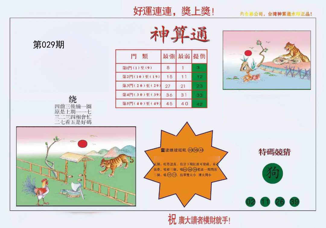 2025029期4-台湾神算