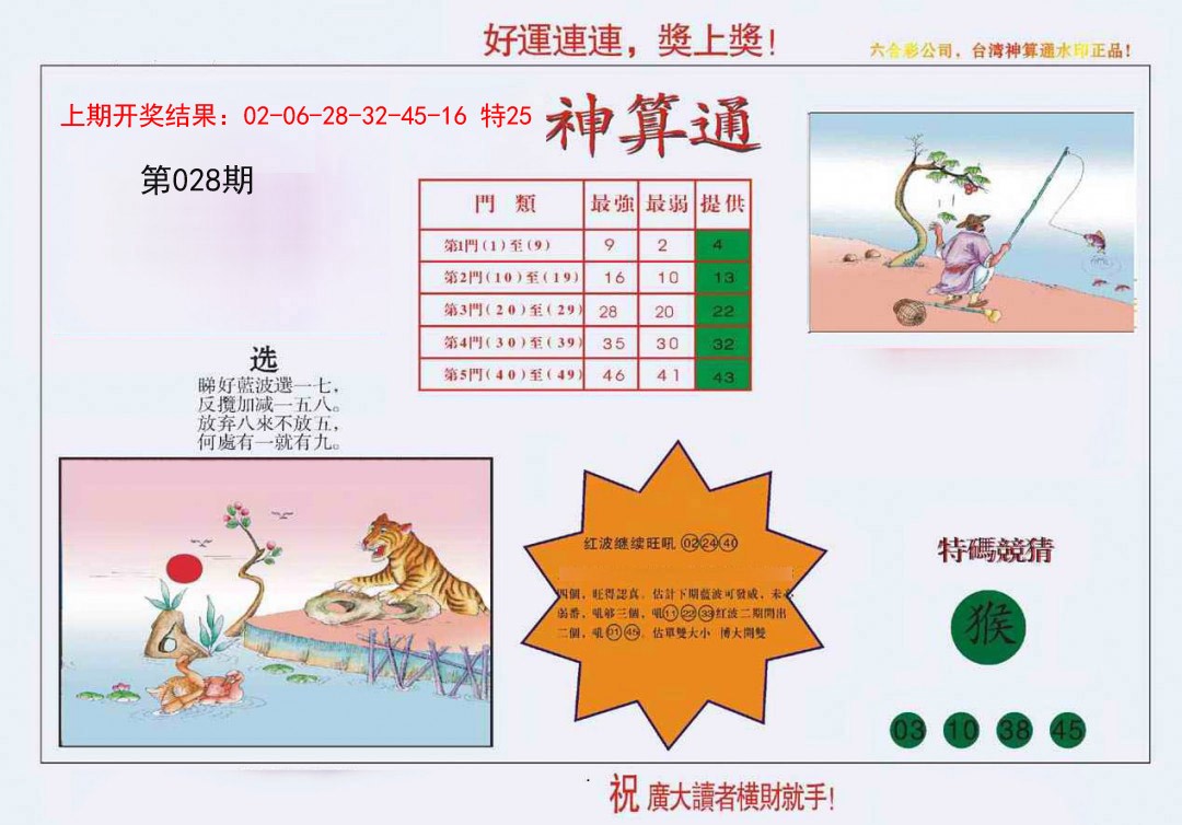2025028期4-台湾神算