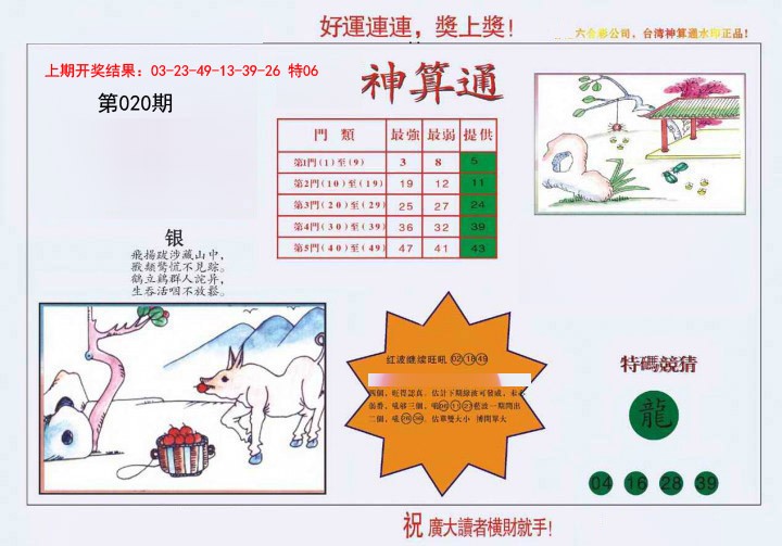 2025020期4-台湾神算
