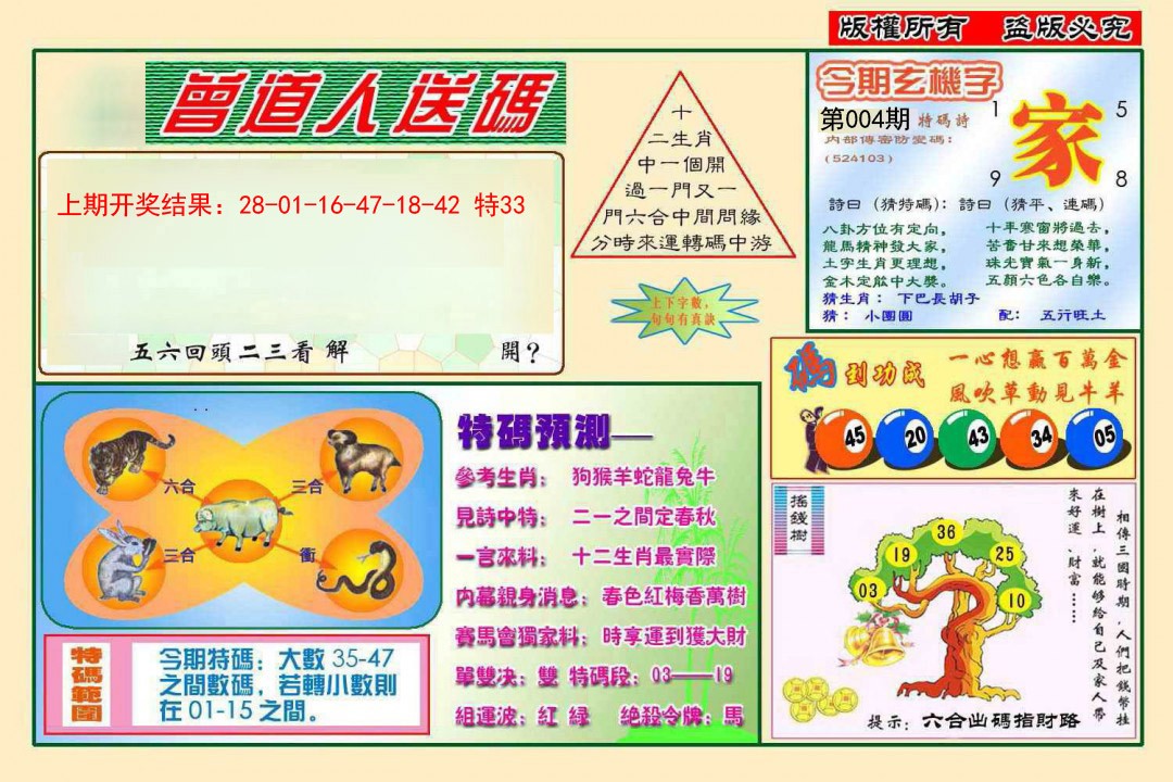 2025004期曾道人送特码