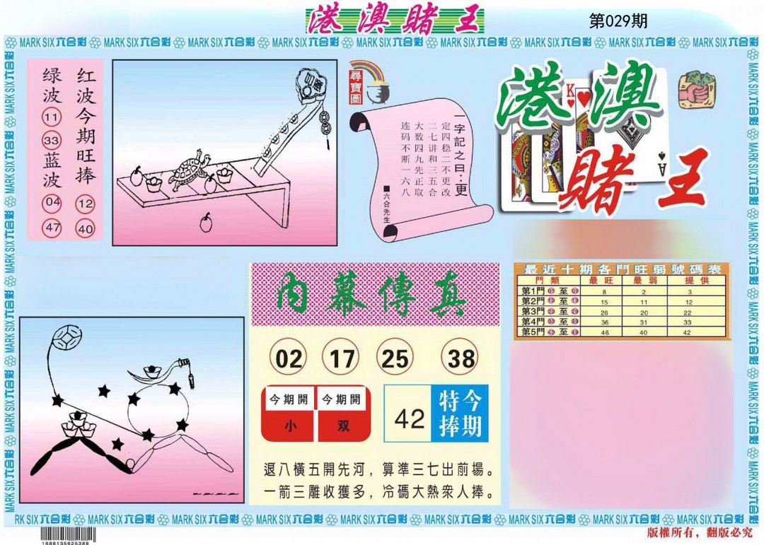 2025029期港澳赌王A