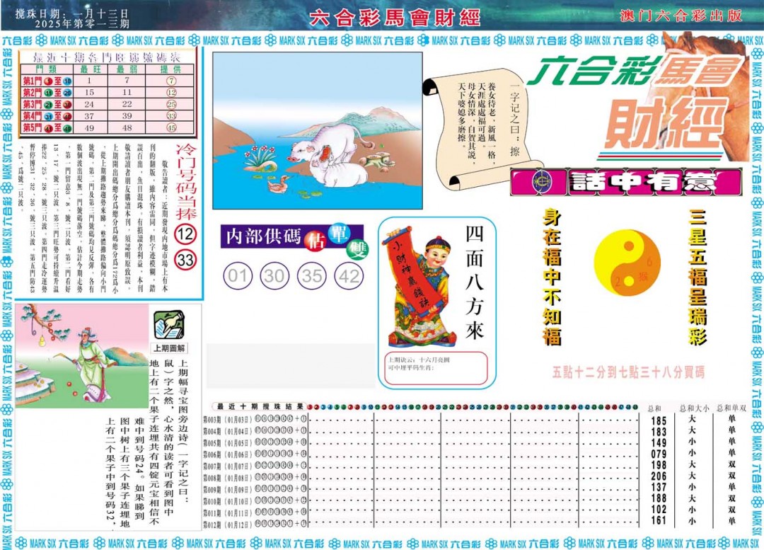 2025013期马会财经A