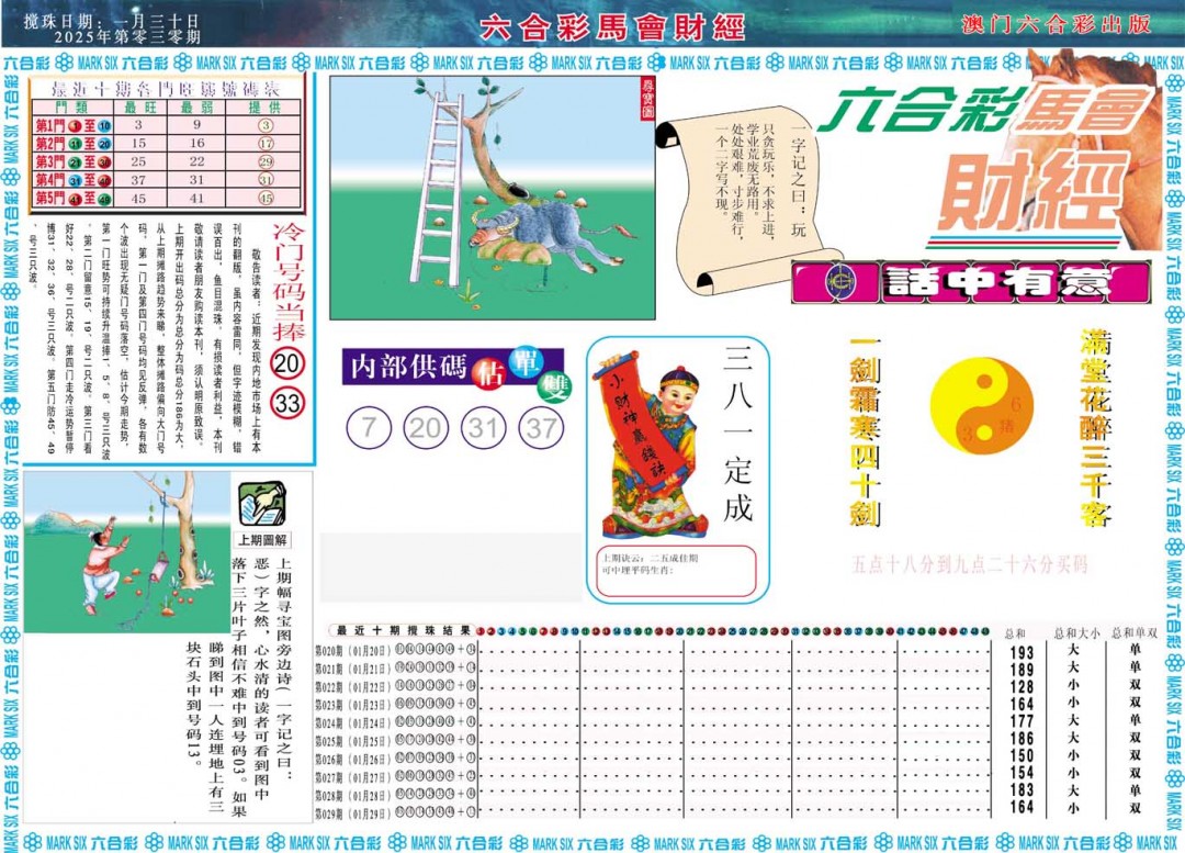 2025030期马会财经A