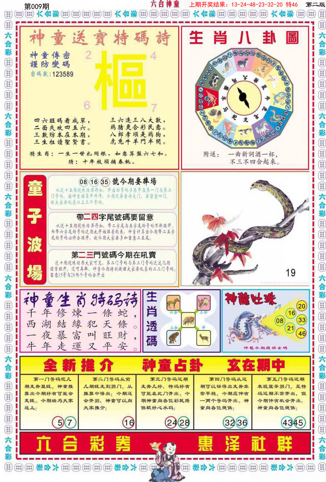 2025009期六合神童B
