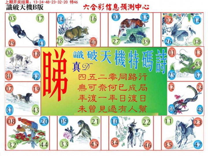 2025009期识破天机B版