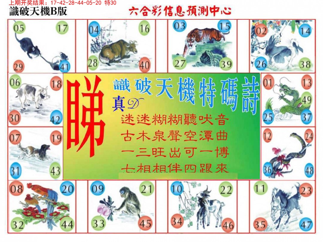2025026期识破天机B版