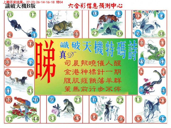 2025023期识破天机B版