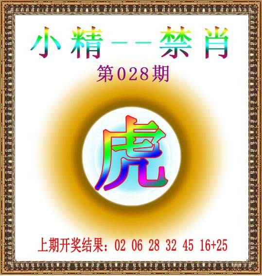 2025028期小精禁肖