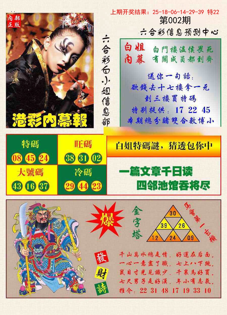 2025002期港彩内幕报