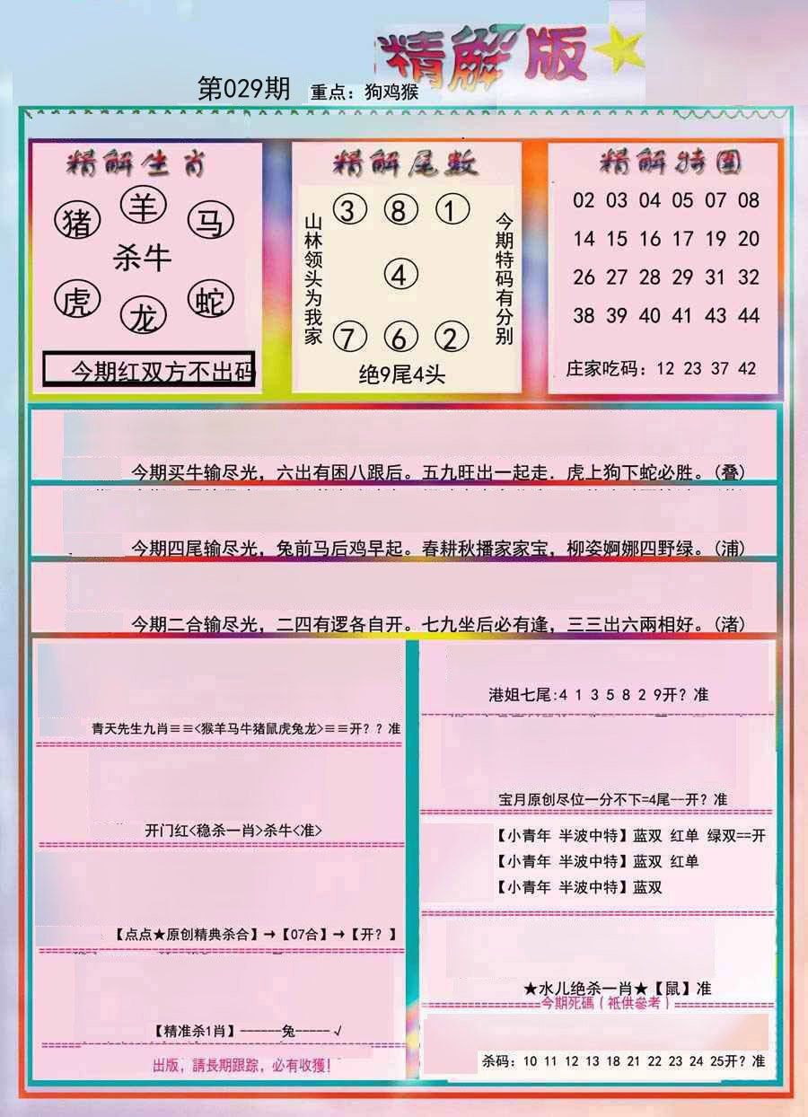 2025029期精解版