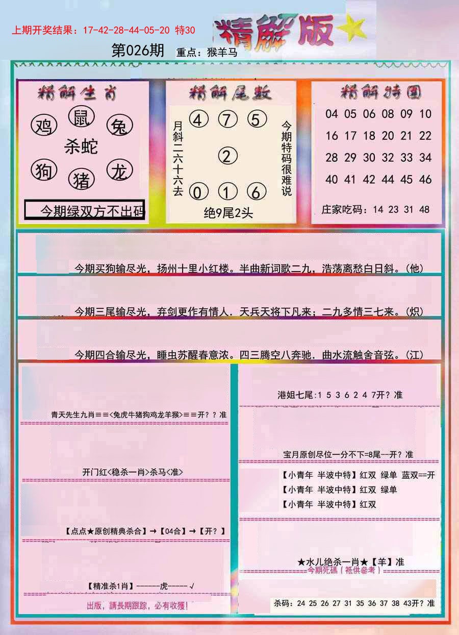 2025026期精解版