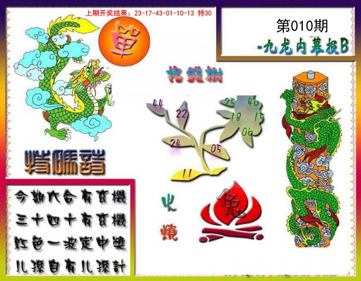 2025010期九龙内幕特肖图a