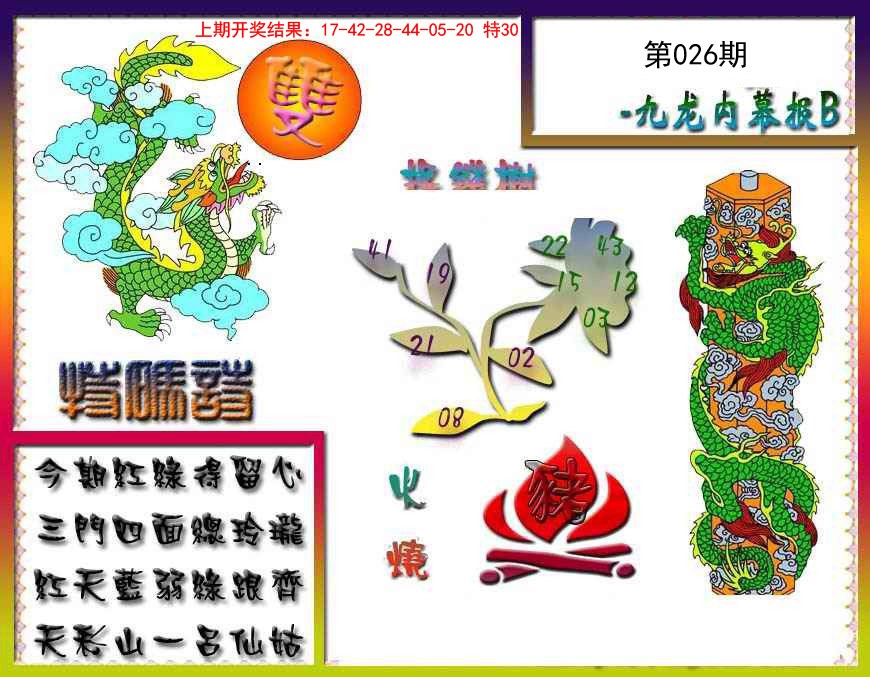 2025026期九龙内幕特肖图a