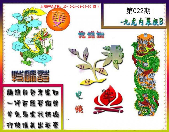 2025022期九龙内幕特肖图a