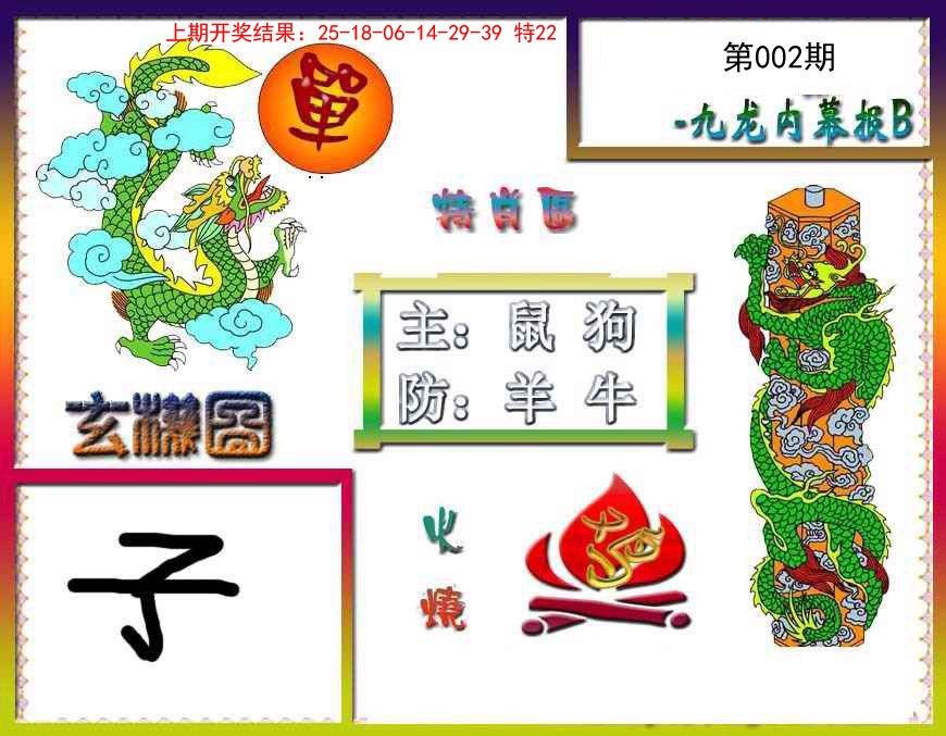2025002期九龙内幕特肖图B
