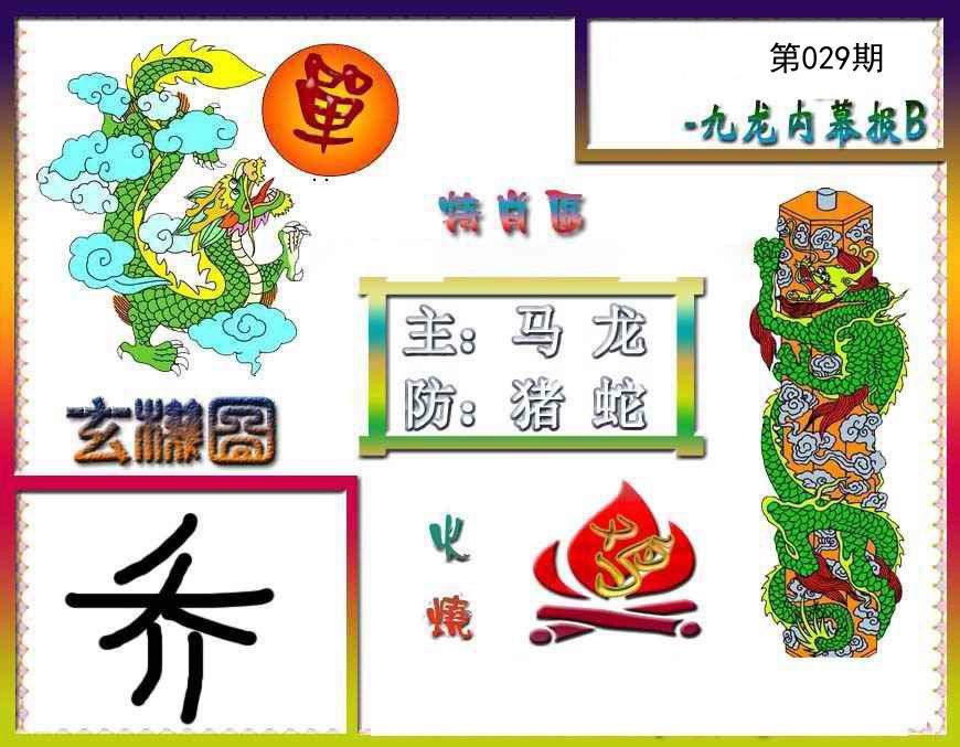 2025029期九龙内幕特肖图B