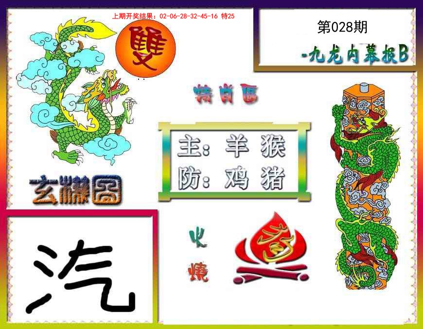 2025028期九龙内幕特肖图B