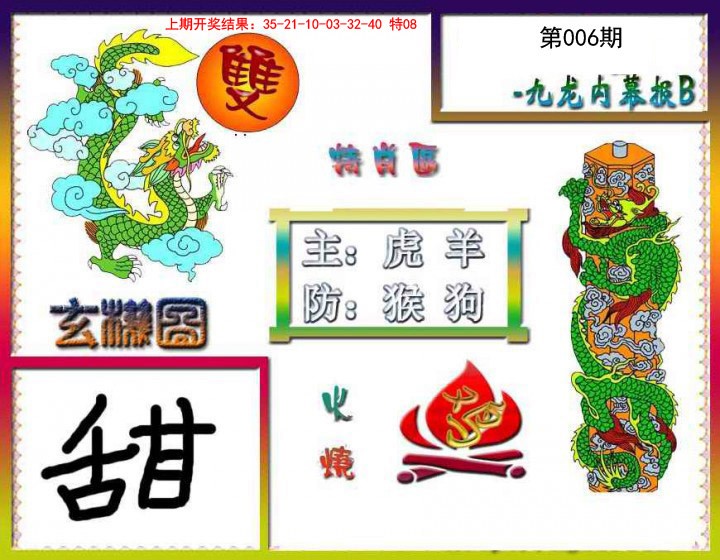 2025006期九龙内幕特肖图B