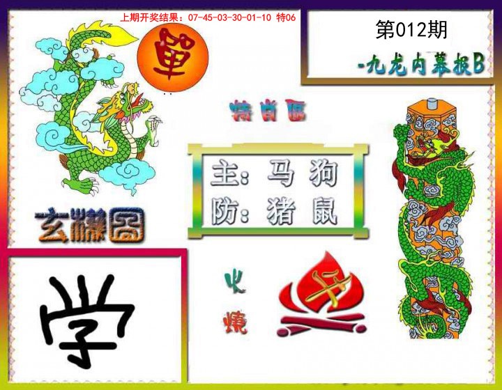 2025012期九龙内幕特肖图B