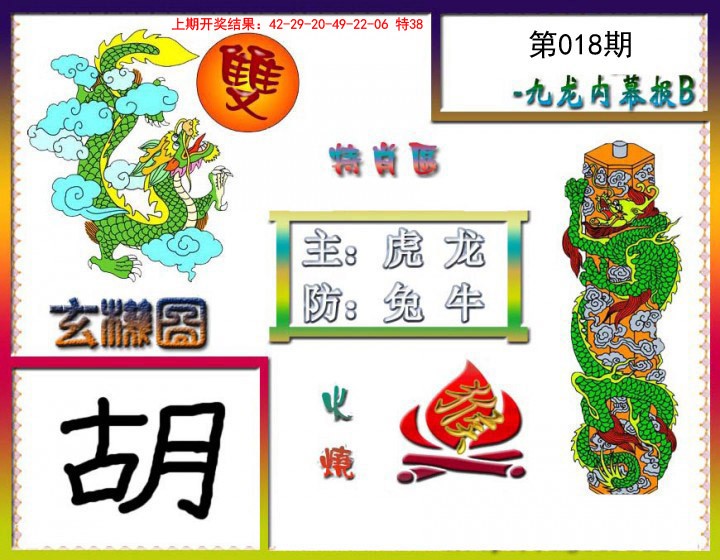 2025018期九龙内幕特肖图B