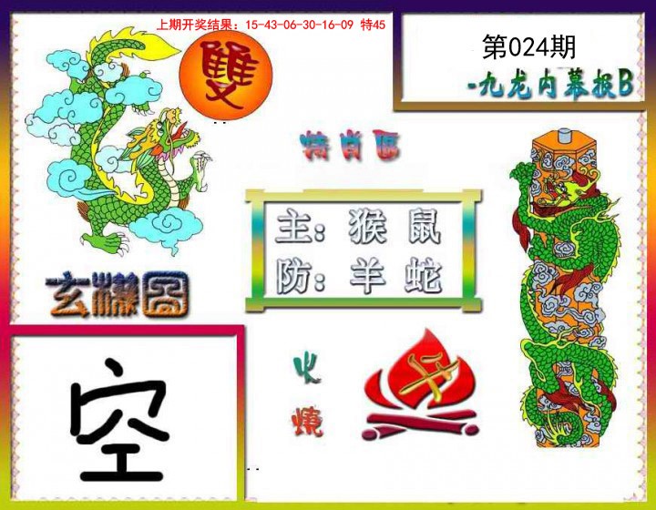 2025024期九龙内幕特肖图B