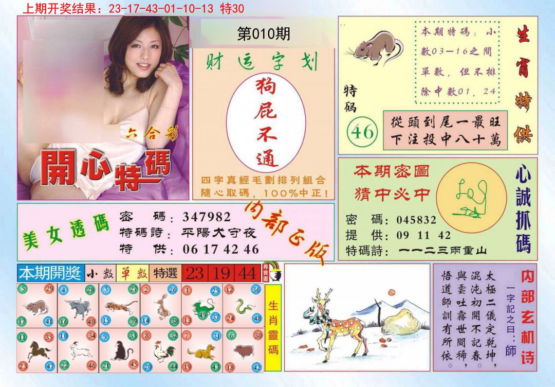 2025010期开心特码