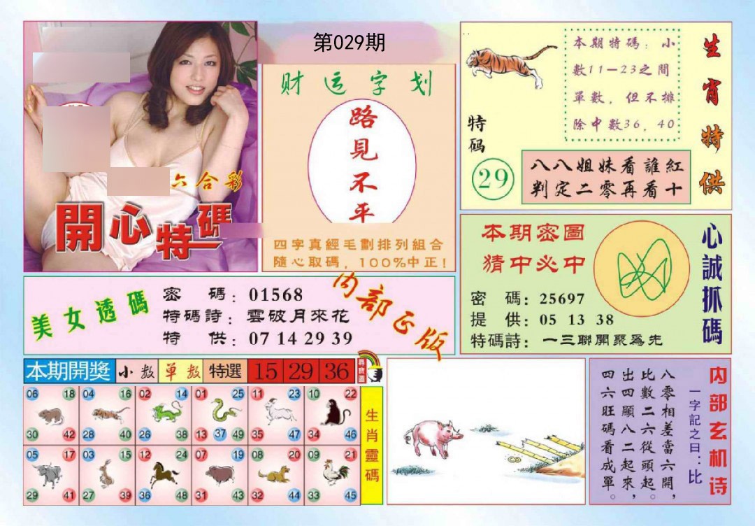 2025029期开心特码