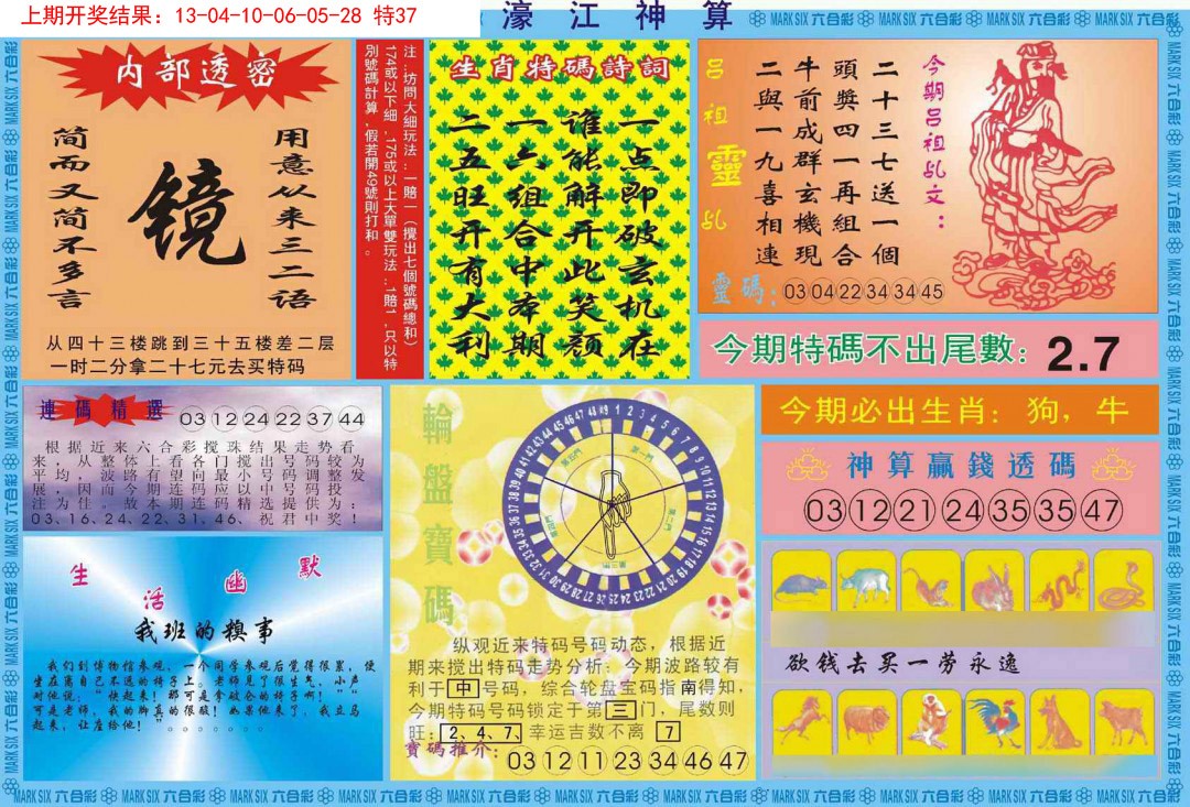 2025003期濠江神算B