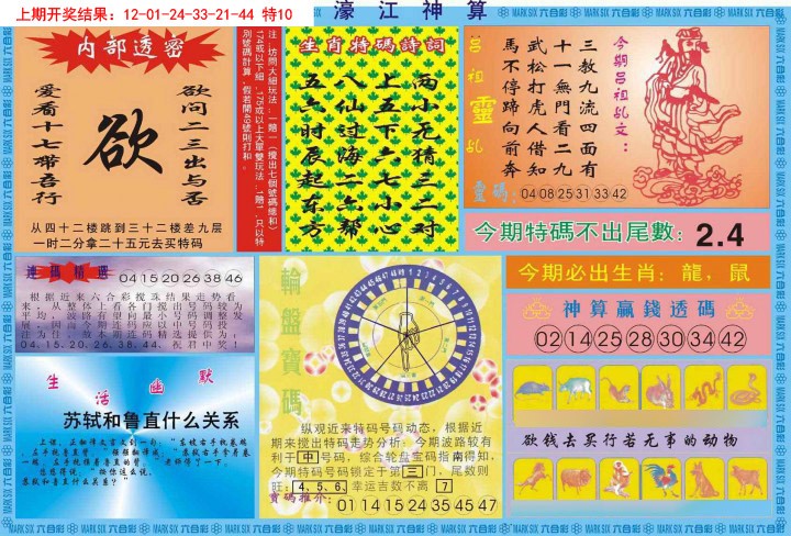 2025019期濠江神算B