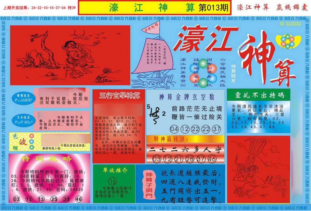 2025013期濠江神算A