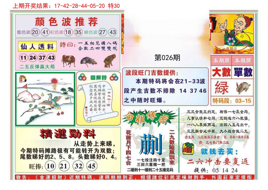 2025026期金运招财